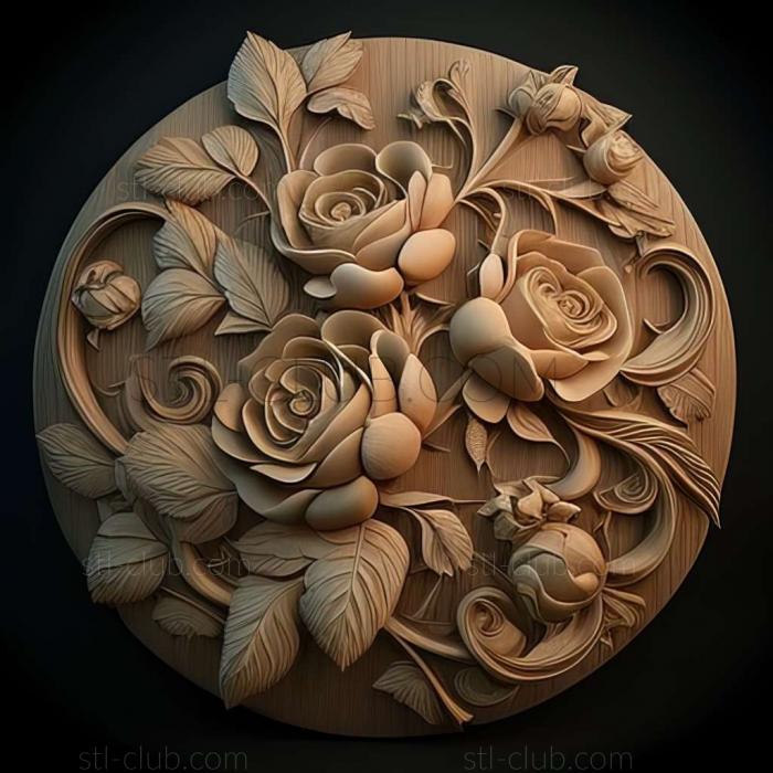 3D model roses (STL)